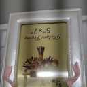 Vintage Picture Frame 5x7 Inch, Ornate Cute Photo Frames with Glass Front, Pink Bow Design, Tabletop & Wall Hanging, Girls Room, Gift Ideas, Pearly White