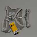 Fida Comfy Dog Harness with Leash, Soft Puppy Vest Escape Proof, Breathable Lightweight Soft Mesh, Adjustable Reflective Step-in Harness for Cat & Extra-Small Pet (XS, Grey) (XS (Neck:12.2"-13"; Girth:14.2"-16.1"))