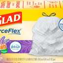 Glad ForceFlex Tall Kitchen Trash Bags, 13 Gallon, Gain Lavender, 40 Count (Package May Vary)