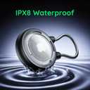 WhoseID Compatible with Apple Airtag Case Keychain Holder, IPX8 Waterproof Air Tag Cases Easy Twist-Off Cap with Durable Matel Keyring for Luggage, Item Finder, Backpack, Kids(Transparent, 1-Pack)