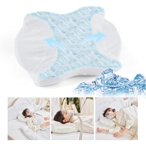 CPAP Pillow for Side Sleepers-Height Adjustable Memory Foam Pillow for CPAP Mask User-Reduce Full Mask Air Leak&Pressure for Back and Side Sleepers