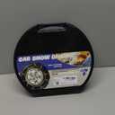 Snow-Chains Auto Fixing 1 Min Quick Fit Easy Installation Tire-Chains, Portable Reusable Universal Emergency Tire Traction Chain for Passenger Car, Pickup Trucks and SUV - Set of 2 (HKN-150)