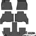 AIPOIL Floor Mats for 2019-2025 BMW X7 40i, M50i, M60i (Only Fits 6 Seats) All Weather Protection TPE Anti-Slip Automotive Full Set Custom Car Mats Accessories - Black