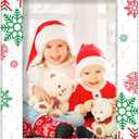 party greeting Christmas Picture Frame 4x6 Christmas Ceramic Photo Frame Decorations Holiday Christmas Xmas Gifts Vertically or Horizontally Suitable for Desktop Use (Snowflake)