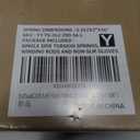Left Hand WindBlack Cone2" Garage Door Torsion Spring with Non-Slip Winding Bars & Gloves, High Precision Electrophoresis Black Coated, for Replacement, MIN 16,000 Cycles (0.262x2''x36'')