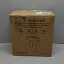 Bonsaii Paper Shredder for Home Use, 3.4 Gal Wastebasket, 6 Sheet Crosscut Paper Credit Cards, Staples, and Clips Shredder for Home Office Use, Portable Handle Design (C237-B New Version)
