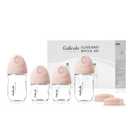 Natural Glass Baby Bottles Set 4 Pack, Newborn Girl Breastfeeding Bottles with Slow Flow Nipples, 0 Months+, 3 oz & 5 oz - Pink (4 Piece Assortment)