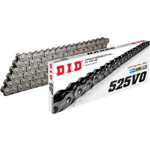 DID (525VO-112) Steel 112 Link Professional V Series O-Ring Chain with Connecting Link