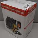 Greenhouse Heater with Thermostat, Outdoor Heaters for Patio, 3 Modes for PTC Ceramic Fast Heating, Overheat Protection, IPX4 Waterproof for Greenhouse, Grow Tents, Patio, Yellow-Black