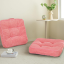 HIGOGOGO, 2 Pack, Pink, Floor Cushions, 25.5 inches