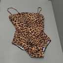 SUUKSESS Women Sexy One Piece Swimsuit Tummy Control Square Neck Bathing Suit (Large, 154 Leopard)