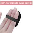 9Pcs Powder Puffs, 2.16 Inch Round Face Makeup Puff for Body Loose Powder Beauty Makeup Tool Black,Nude,Pink