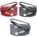 AINOPE 240W USB C to USB C Cable Fast Charging 3FT,Right Angle Fast Type C Charging Cable Fits iPhone 16 Pro Max Plus,iPhone 15,MacBook Air/Pro,iPad Pro,Samsung,Pixel,All Devices,Black,Grey,Red