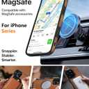 for iPhone 16 Pro Max Leather Case with Card Holder & Kickstand, [Compatible with Magsafe] Protection Slim Phone Cover with Stand (Brown, iPhone 16 Pro Max)