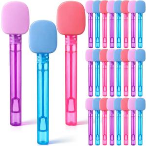 Hollowfly 36 Pcs Kpop Party Favors Candy Microphone Bubble Wands Bulk for Birthday Party Supplies Piata Goodie Bag Stuffers Carnival Prizes Summer Gifts