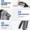 Pressure Washer Gun, 2026 Upgraded High Hose Nozzle, Hydro Power Water Jet Cleaner, Adjustable Nozzle Pressure Washer Attachment for Car, Patio, Driveway & Outdoor Cleaning