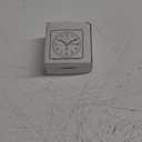 Peakeep Ultra Small, Battery Travel Alarm Clock with Snooze and Light, Silent with No Ticking Analog Quartz (Aquamarine)