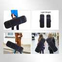 adm Violin Case 4/4 Full Size Sturdy Oblong Violin Hard Case Super Lightweight Portable Hard-Shell with Carrying Straps Travel Carrying Bag for Beginners, Black