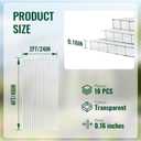 EVERECO 10 Pcs Greenhouse Panel, 4'FT x 2'FT x 0.16" in Polycarbonate Sheet