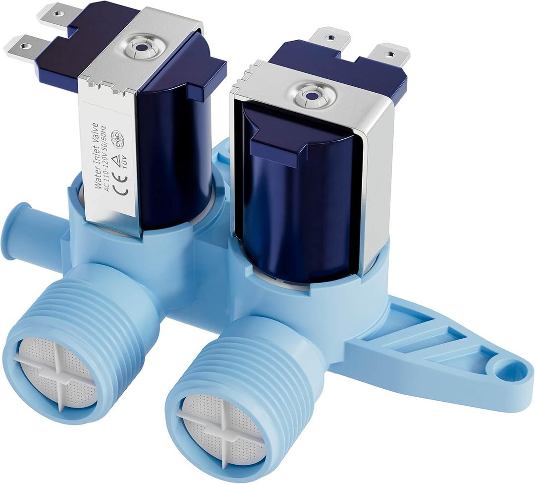 BlueStars WH13X10024 Washer Water Inlet Valve Replacement Part  Compatible with G.E & Hotpoint Washers  Replaces WH13X0086 PS1155105 AP3861119 1159233 WH13X10019 WH13X0087