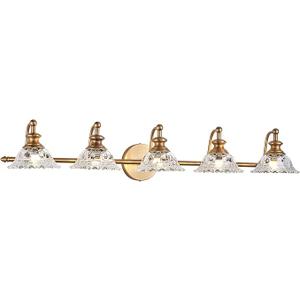 XIEDUN 37.4" Bathroom Light Fixtures 5 Lights Vanity Lighting Fixtures (Exclude G9 Bulb) Vanity Lights for Bathroom