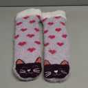 MQELONG Womens Super Soft Cute Cartoon Animal fuzzy Cozy Non-Slip Winter Slipper Socks , Size 7