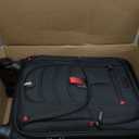 Carry On Luggage 22x14x9 Airline Approved, 22-Inch Suitcases with Spinner Wheels, Softside Carry-on Luggage with TSA Lock for Men Women Business Trip, Lightweight Large Capacity Luggage for Travel (Black)