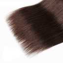 #4 Human Hair Bundles Chocolate Brown Straight Bundles 14 16 18 Inch Knotless Dark Brown Straight Human Hair Extensions For Women 50 Gram Per Bundle