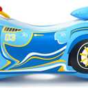 Toddler Pool Float Inflatable Car Baby Swim Float with Adjustable Sun Canopy and Safety Seat Pool Toys for Kids 3+ Years Old