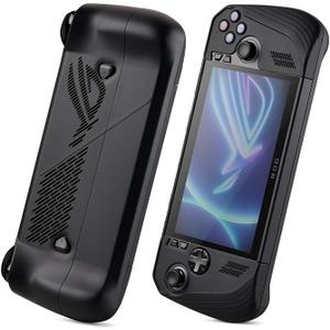 UYIYE Protective Case for Asus ROG Ally X 2024, 360 Hard Shell, Anti-Slip, Anti-Sweat Coating (Black)