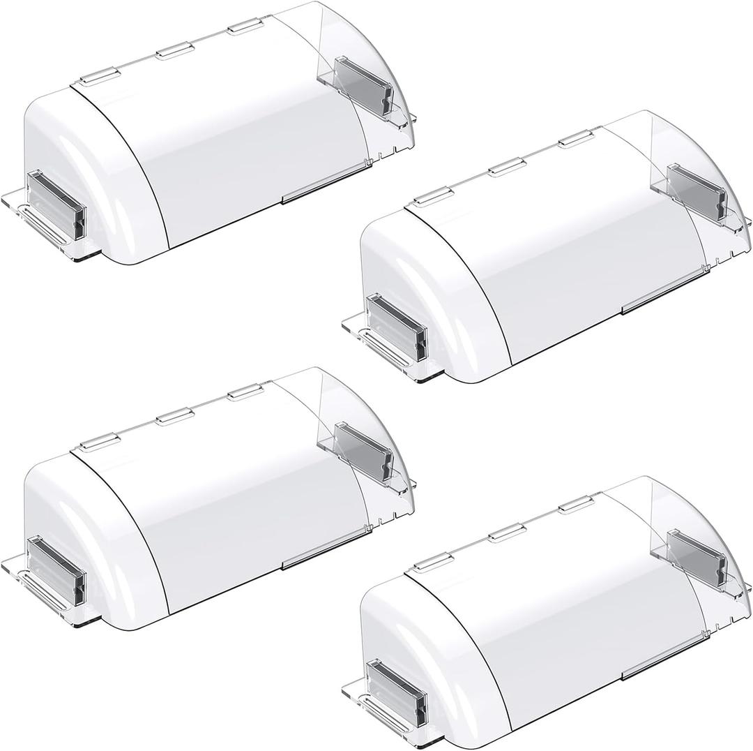 Air Vent Deflectors 4-Pack Set of Super Strong Magnetic Heat-Resistant, Floor Vent Deflectors Easily Adjustable from 8 to 14 Inches,Vent Deflectors for Vents/Walls/Ceilings/Floors