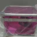 Vaultz Lockable Index Card Holder - Flash Card Organizer for Recipes, Passwords or Studying Holds 450 4x6 Notecards - Index Card Box Study Accessories, Pink Acrylic