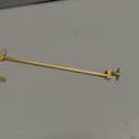 Chiloskit Solid Brass Miniature Bar Clamps Woodworking Clamps with Knurled Tightening Screws (240mm/9.5")