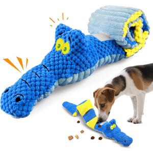 Interactive Squeaky & Crinkle Dog Puzzle Toys - Plush Dog Enrichment Toys to Keep Them Busy, Cognitive Dog Toys for Small, Medium and Large Dogs