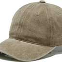 Baseball Cap Soft Cotton Plain Washed Vintage Comfort Unstructured Low Profile Dad Hats (Army Green)
