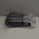 Hinwo 6-Pack Small Canvas Fabric Storage Baskets Set with Handles, Open Bins, Cube Organizer, Shelf Organizer Bins for Closet, 7.9L, 12 x 8 x 5 Inches (Black)