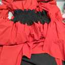 Renaissance Witch Costume Women, Medieval Red Victorian Dress Gothic Vampire Fairy Dress Cosplay for Halloween (Medium)