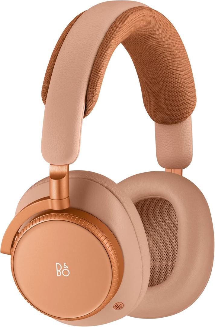 Bang & Olufsen Beoplay H100 Premium Wireless Active Noise Cancelling Over-Ear Headphones with Protective Carrying Case, Sunset Apricot