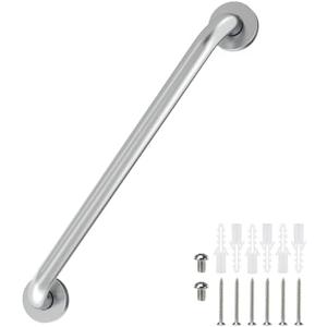 16 Inch Grab Bars for Bathtubs and Showers Brushed Nickel, Safety Shower Grab Bars for Seniors Elderly Handicapped, Handicap Grab Bars for Shower with Concealed Screws, Tesuchan