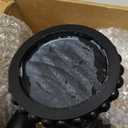 Wood Candle Holders for Pillar Candles, 3-Piece Vintage Rustic Tall Modern Farmhouse Holder Set, Decorative Wooden Candlestick Stand for Fireplace Mantel, Table Centerpiece Decor - Black (Distressed White)