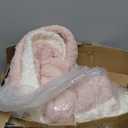 Snuggle Sac Spring Pink Throw Blanket for Couch, Soft Cozy Ribbed Fluffy Blankets for Women, Warm Microfiber Knit Cute Throws for Girls Daughter Women Gifts for Mom, Pink, 50x60 inches