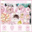 Princess Birthday Party Decorations, 278Pcs Princess Party Girls Decorations Set Includes Prin cess Plates Napkins Cups Tablecloth Serve 24, Shoulder Strap Crown, Banner garland cake Toppers Balloons