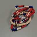 4th of July Outfits for Women, USA Bracelet Stackable American Flag Partriotic Bracelet Fourth of July Accessories Memorial Day Decorations - Independence Day Celebration Jewelry