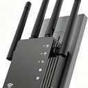 WiFi Extender 1200Mbps, Long Range WiFi Booster up to 12880 Sq Ft, 105 Devices, WiFi Extender Signal Booster for Home, Easy Setup