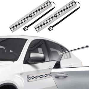 Magnetic Car Door Dent Protector for Non-Aluminum Door Removable Soft Cushion Magnetic Car Door Protector to Prevent Scratches and Dent Damage- Silver Gray 2 Pack