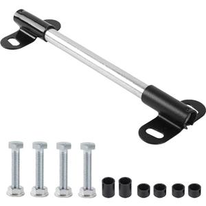 AR-PRO (1-Set) Heavy-Duty Wheelbarrow Axle Bracket Set - 10" x 0.63" Wheelbarrow Axle Shaft and 2.1" x 3.3" Brackets - Compatible with 5/8" Hole Wheelbarrow Axles - Includes Bolts Nuts, Nylon Spacers