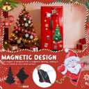 Christmas Fridge Magnets Stickers Christmas Refrigerator Magnetic Stickers Santa Claus Xmas Tree Fridge Decor
