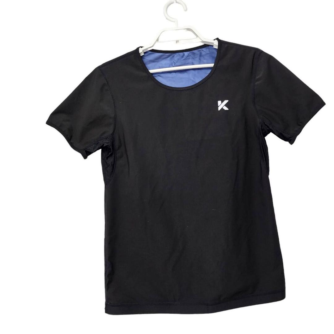 Kewlioo Sauna Suit Sweat Shirt Black Heat Trapping Compression Gym - (Medium, Black)