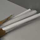 2Pack Long Tension Rod 41-126inch White Tension Curtain Rods no Drilling 1.26" Diameter Adjustable Outdoor Curtain Rod for Patio,Windows,Shower,Doorway,Heavy Duty Spring Rods