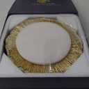 MAONAME Gold Charger Plates Set of 12, Reef Plate Chargers for Dinner Plate, Round Plastic Table Chargers for Thanksgiving, Christmas